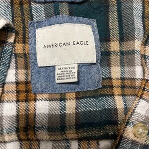 American Eagle Cropped Soft Flannel